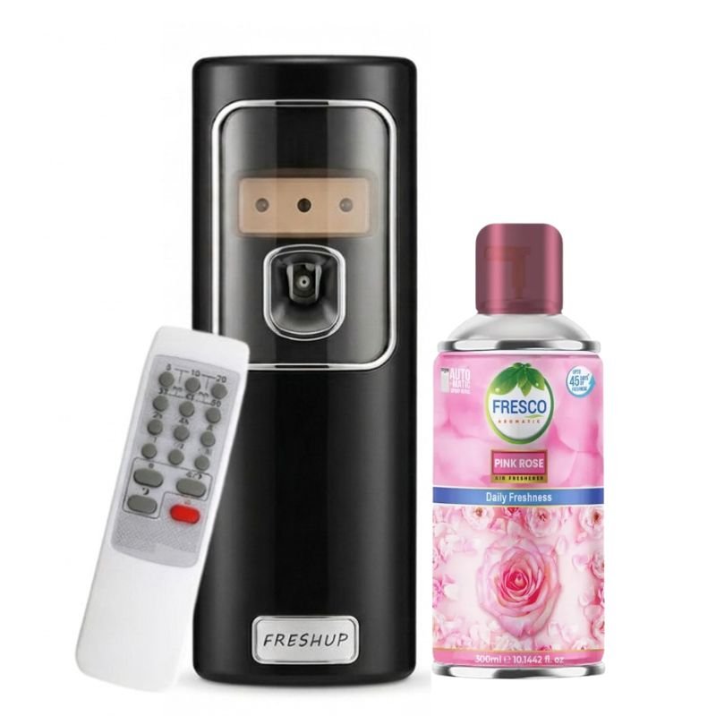 Black Remote Control Air Dispenser With Free 300ml Refill - Little Hygiene