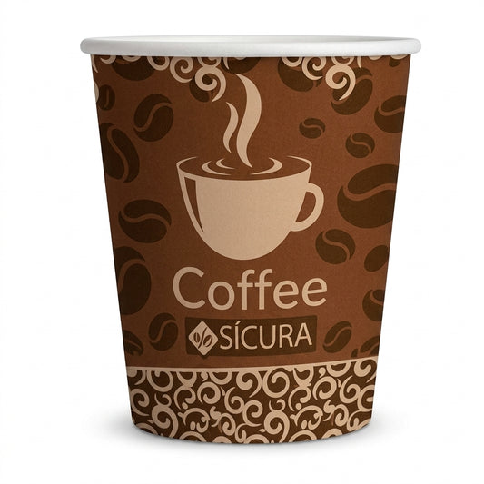 Premium Disposable Paper Glass 8 Oz | Carton Pack of 1000 | Hygienic Single Use Cups for Daily Beverage Serving