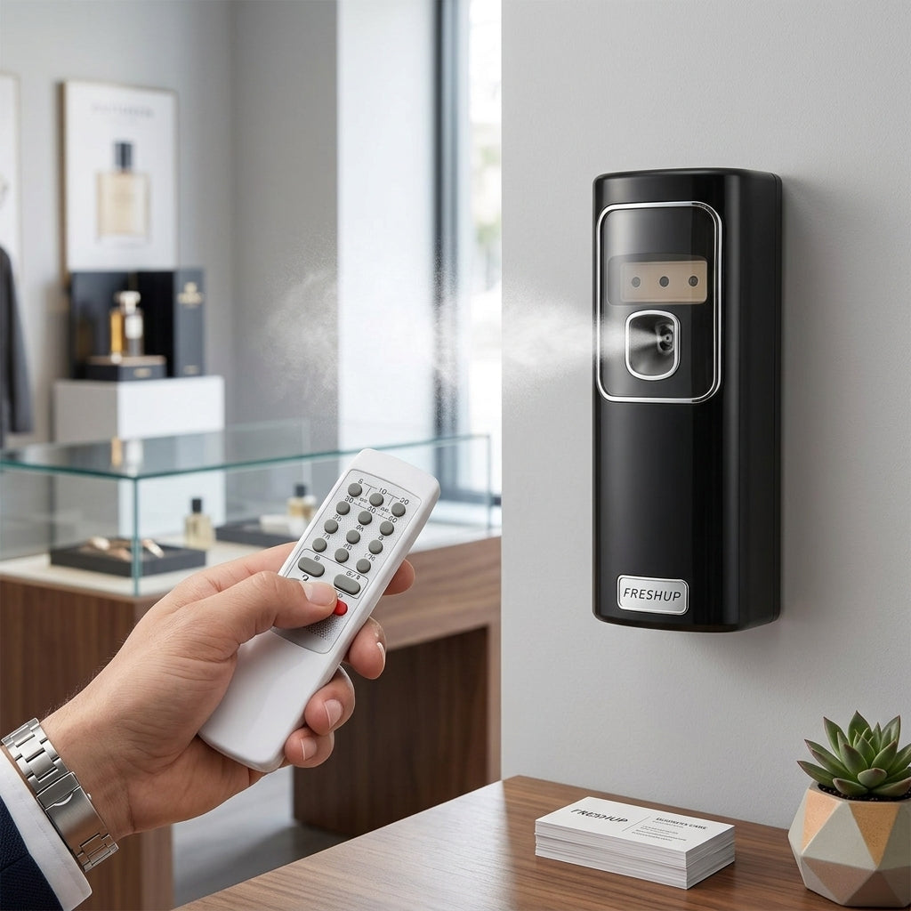 Black Remote Control Air Dispenser With Free 300ml Refill