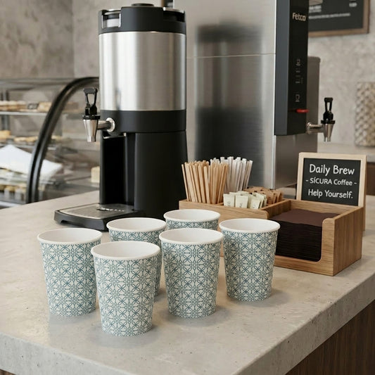 Premium Disposable Paper Glass 6 Oz | 2000 Pcs Carton| Single Use Cups for Tea, Coffee & Cold Drinks
