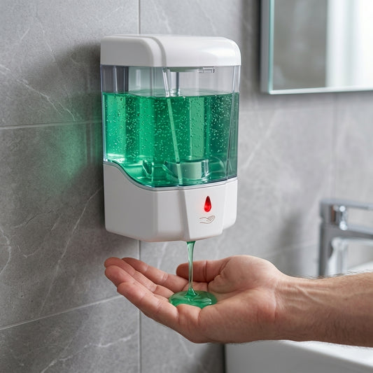 Automatic Touchless Soap Dispenser 600ml | Hygienic Wall Mounted Sanitizer & Liquid Dispenser
