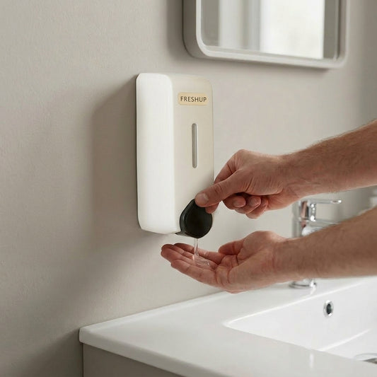 500ml Capacity Wall Mounted Soap Dispenser With Free 500ml Refill for Kitchen & Washroom Use