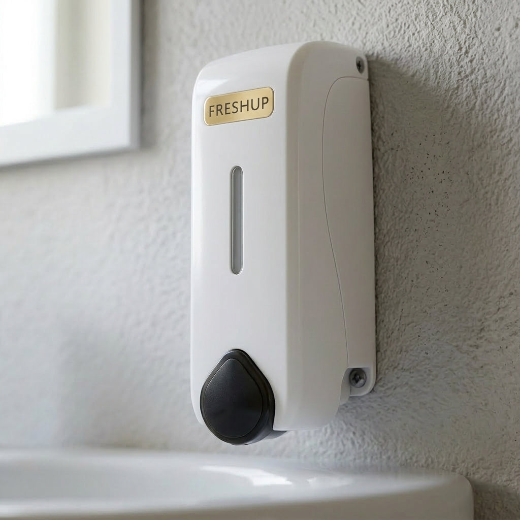 350ml Wall Mounted Soap Dispenser With Free 500ml Refill for Kitchen & Washroom Use