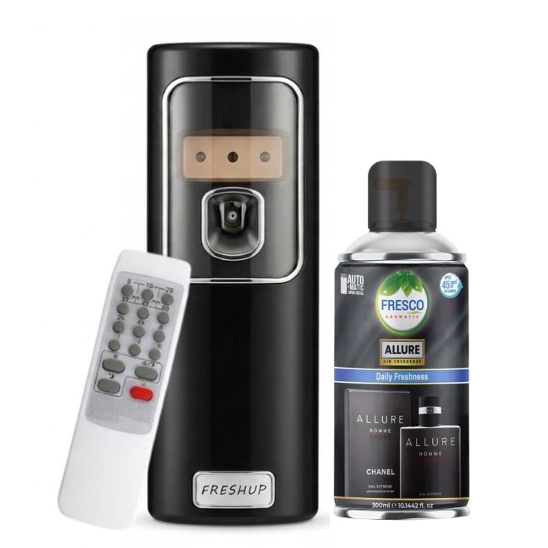 Black Remote Control Air Dispenser With Free 300ml Refill