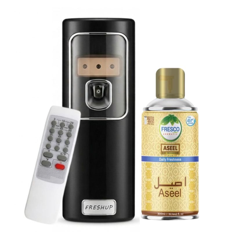 Black Remote Control Air Dispenser With Free 300ml Refill