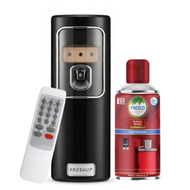Black Remote Control Air Dispenser With Free 300ml Refill