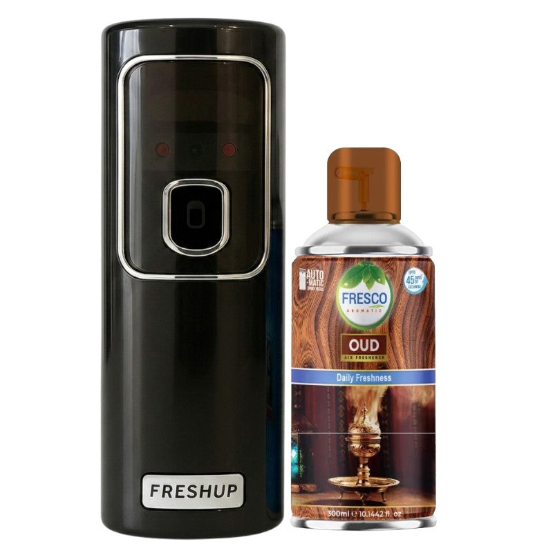 Black LED Automatic Air Freshener Dispenser With Free 300ml Refill