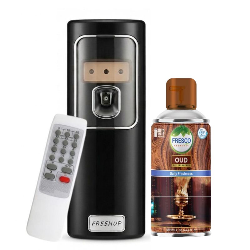 Black Remote Control Air Dispenser With Free 300ml Refill