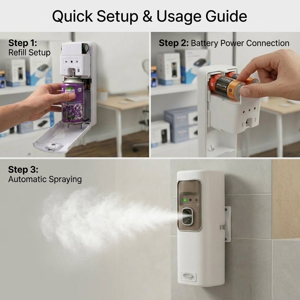 Automatic Air Dispenser with Free 300ml Refill (New Design) - Little Hygiene