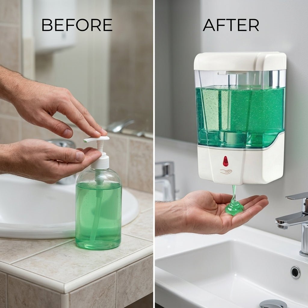 Automatic Touchless Soap Dispenser 600ml | Hygienic Wall Mounted Sanitizer & Liquid Dispenser - Little Hygiene