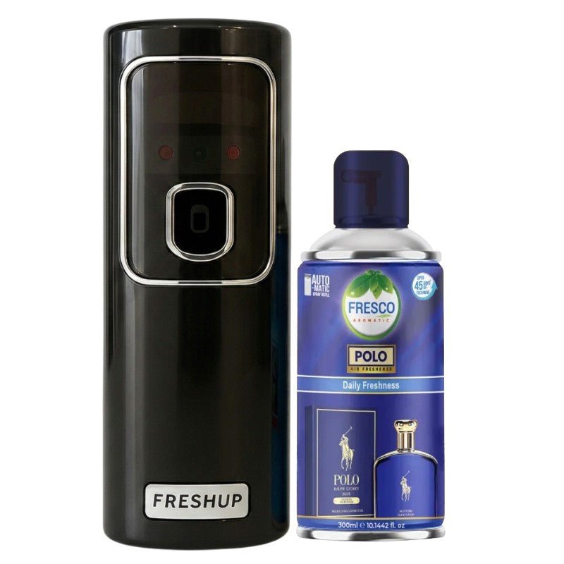Black LED Automatic Air Freshener Dispenser With Free 300ml Refill - Little Hygiene