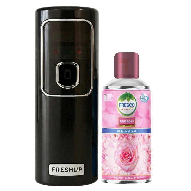 Black LED Automatic Air Freshener Dispenser With Free 300ml Refill - Little Hygiene