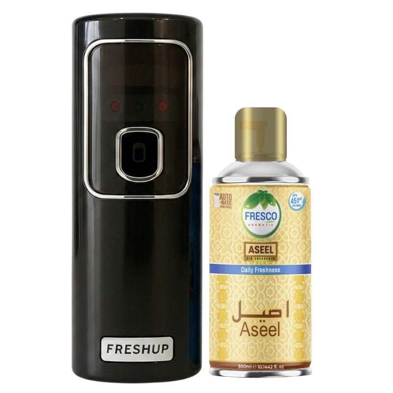 Black LED Automatic Air Freshener Dispenser With Free 300ml Refill - Little Hygiene