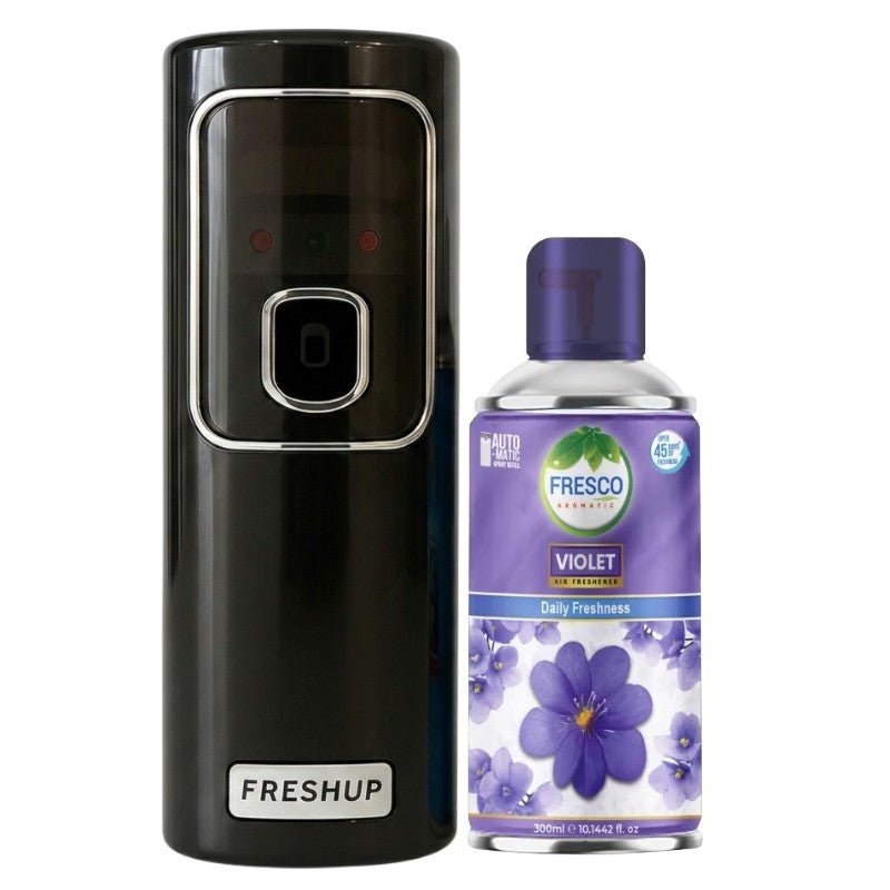Black LED Automatic Air Freshener Dispenser With Free 300ml Refill - Little Hygiene