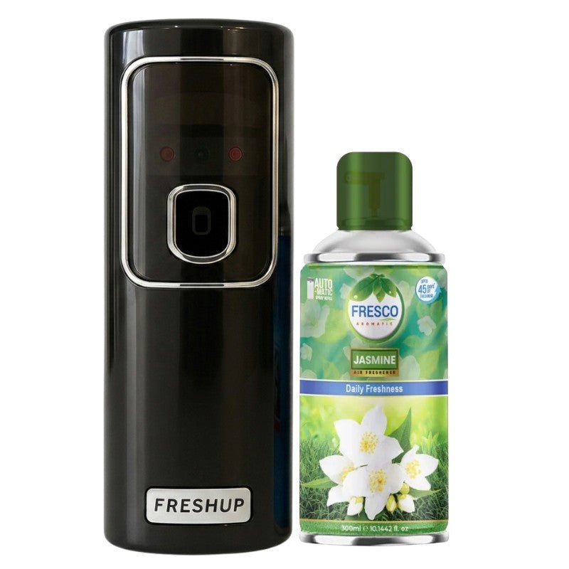 Black LED Automatic Air Freshener Dispenser With Free 300ml Refill - Little Hygiene