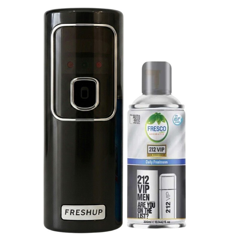 Black LED Automatic Air Freshener Dispenser With Free 300ml Refill - Little Hygiene