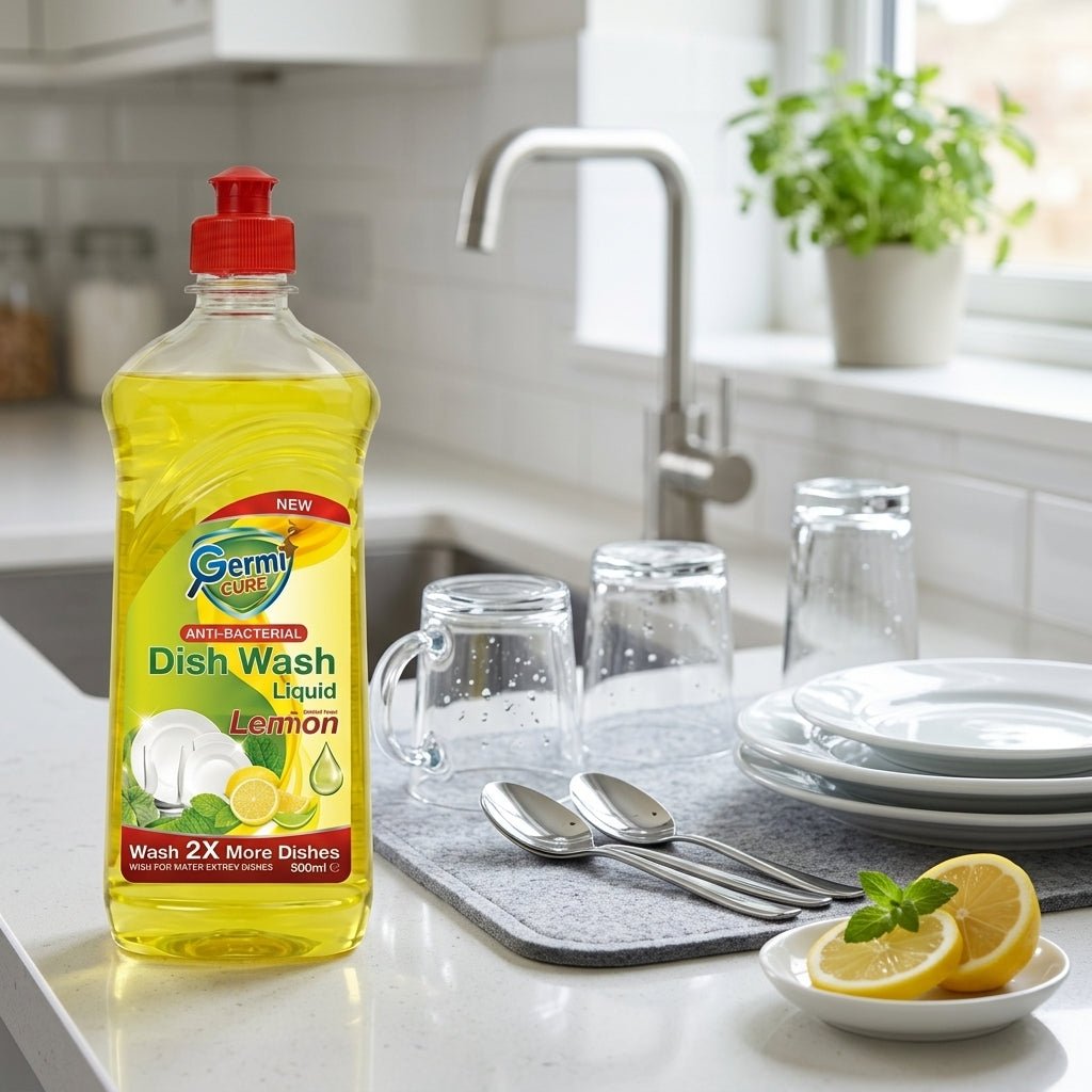 Dish Wash Liquid 500ml Lemon | Powerful Kitchen Cleaning Liquid for Daily Dishwashing - Little Hygiene