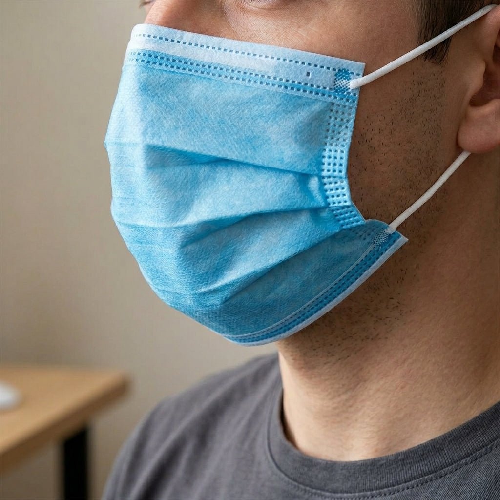 Disposable Face Mask 50 Pcs Pack | 3 Ply Comfortable Fit with Nose Pin - Little Hygiene