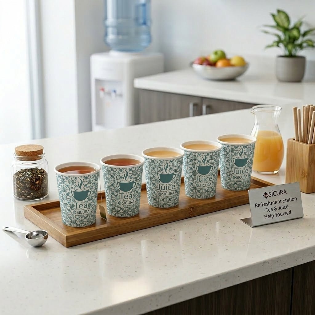 Premium Disposable Paper Glass 6 Oz | 2000 Pcs Carton| Single Use Cups for Tea, Coffee & Cold Drinks - Little Hygiene