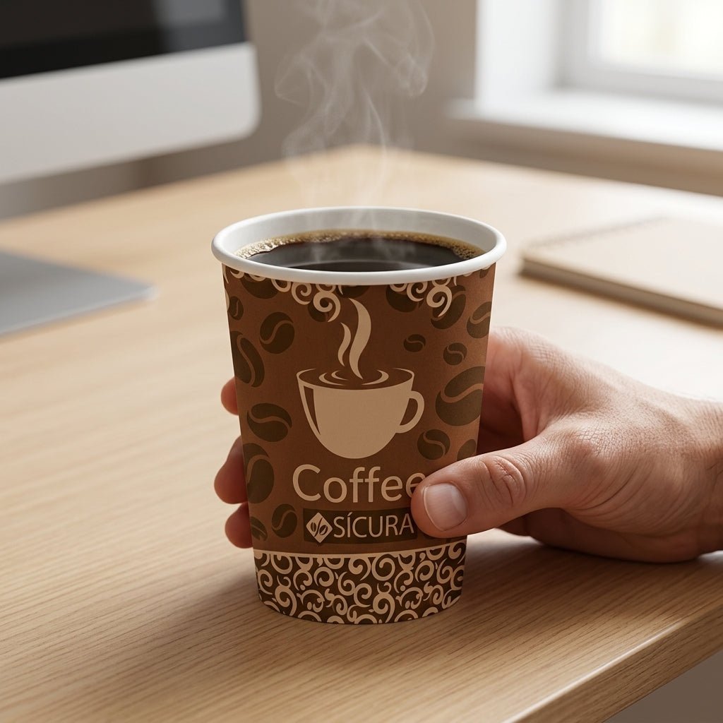 Premium Disposable Paper Glass 8 Oz | Carton Pack of 1000 | Hygienic Single Use Cups for Daily Beverage Serving - Little Hygiene