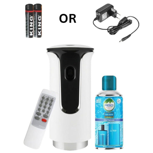 Premium LED Remote Control Automatic Air Freshener Dispenser with Free Air Freshener 300ml - Little Hygiene