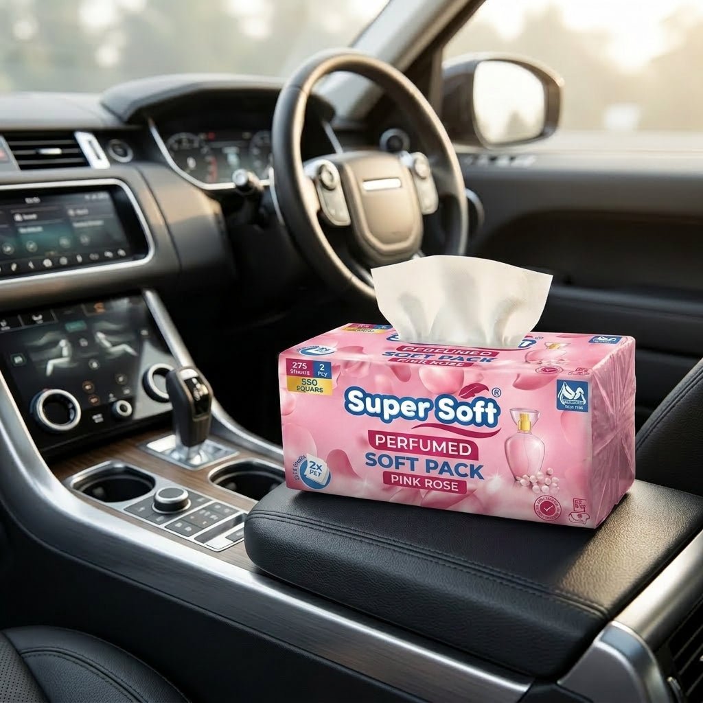Premium Super Soft Perfumed Softpack Tissue | 275 x 2 Ply (550 Tissues) | 20x20cm Large Size | Gentle Fragrance | Everyday Use - Little Hygiene