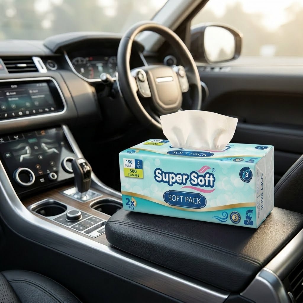Premium Super Soft Softpack Tissue | 150 x 2 Ply (300 Tissues) | 15x20cm Compact Size | Premium Quality Paper | Everyday Gentle Use - Little Hygiene