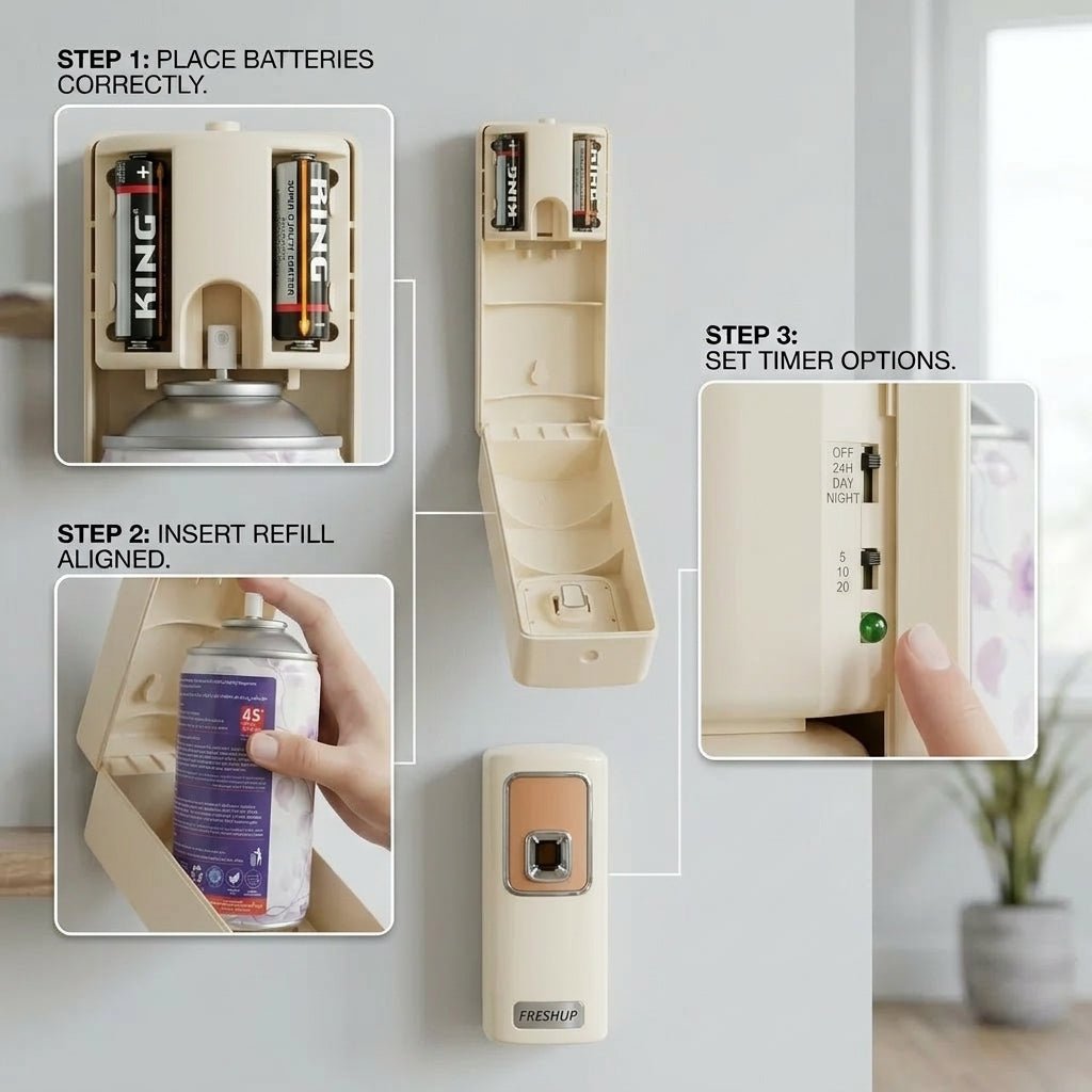 Smart White Machine With Free 250ml Refill and Cells - Little Hygiene