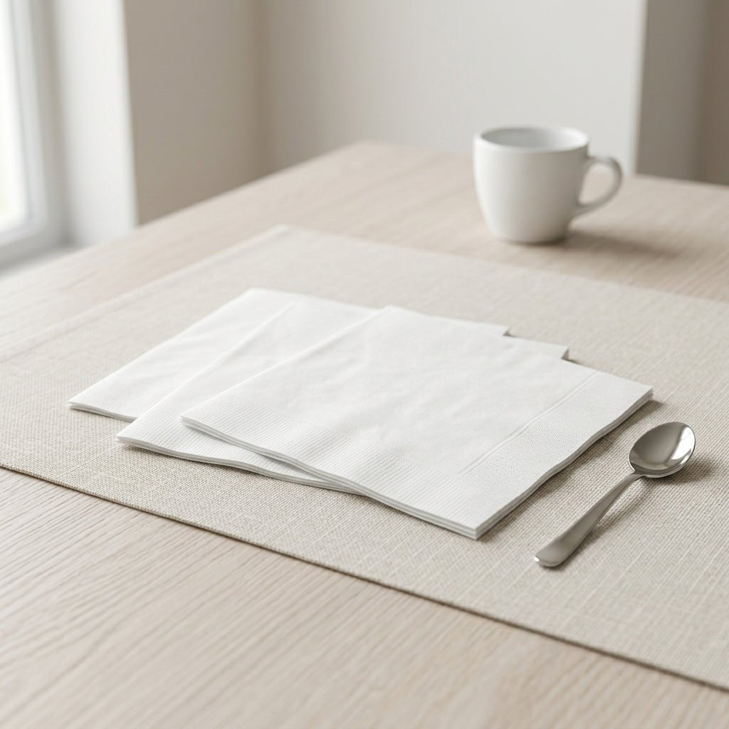 Table Napkins 30×30 cm | 100 Sheets 2x Folded Soft Tissue | Ideal for Dining, Guests, Restaurants & Daily Home Use - Little Hygiene