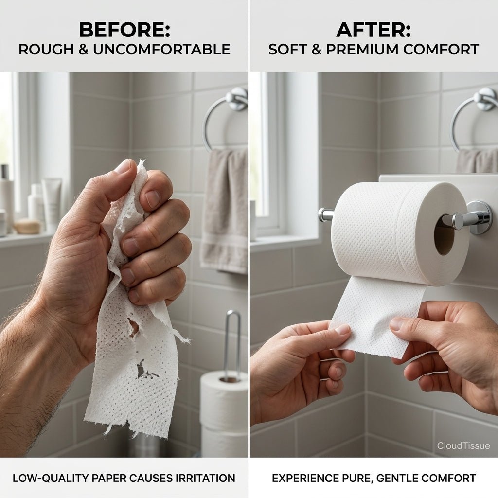Toilet Roll 50g Bathroom Tissue Roll | Everyday Use for Home, Office, Washroom & Commercial Spaces - Little Hygiene